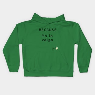 yo lo valgo Kids Hoodie